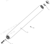 Zadní válcový kartáč - textilní