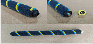 Zadní válcový kartáč - textilní, na koberec