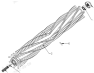 Přední válcový kartáč